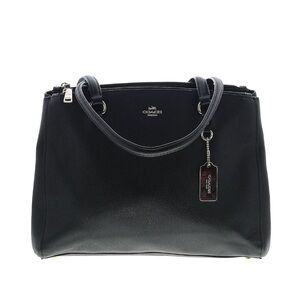 Coach Elegant Black Leather Shoulder Bag